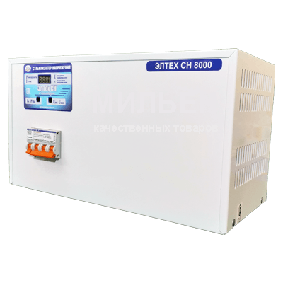 Стабилизатор напряжения Элтех СН 8000 стандарт  Стабилизатор напряжения Элтех СН 8000 стандарт