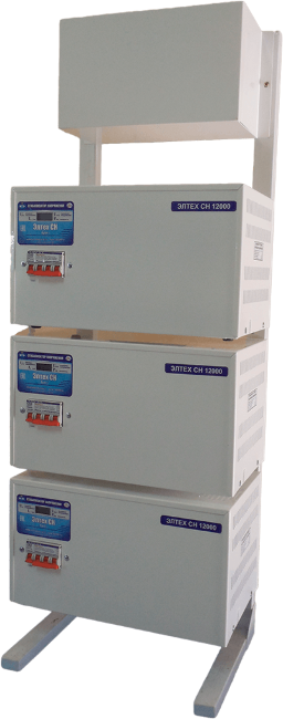Трехфазный стабилизатор Элтех СН 12000*3 бриз