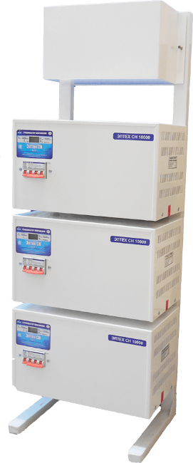 Трехфазный стабилизатор 35 квт Элтех СН 12000*3 стандарт